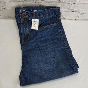 'THE CHILDREN'S PLACE' STRAIGHT FIT HUSKY DENIM JEANS 'DARK JUPITER'